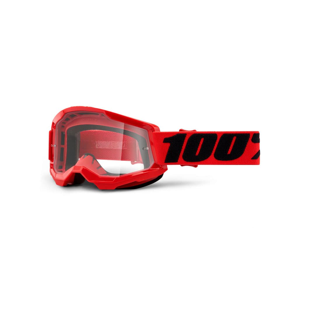 100% Strata 2 Goggles Red