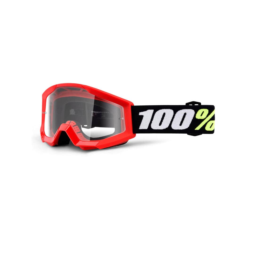 100% Strata Mini Goggles Red
