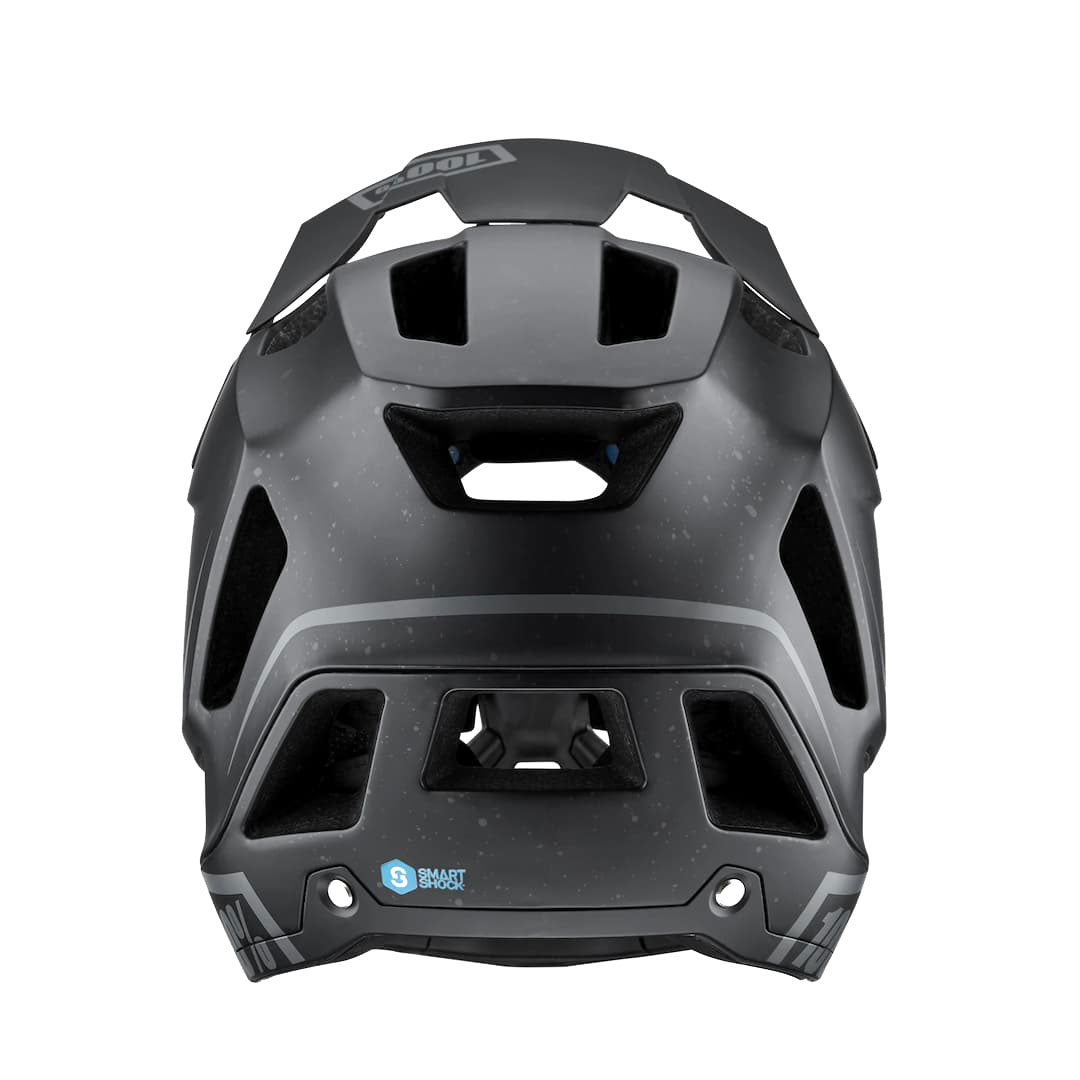 100% Trajecta Full Face Enduro Helmet Back