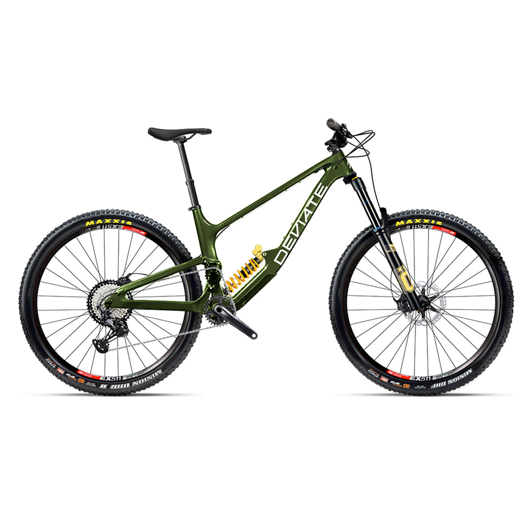 Deviate Claymore Moss Green Ohlins Complete Bike