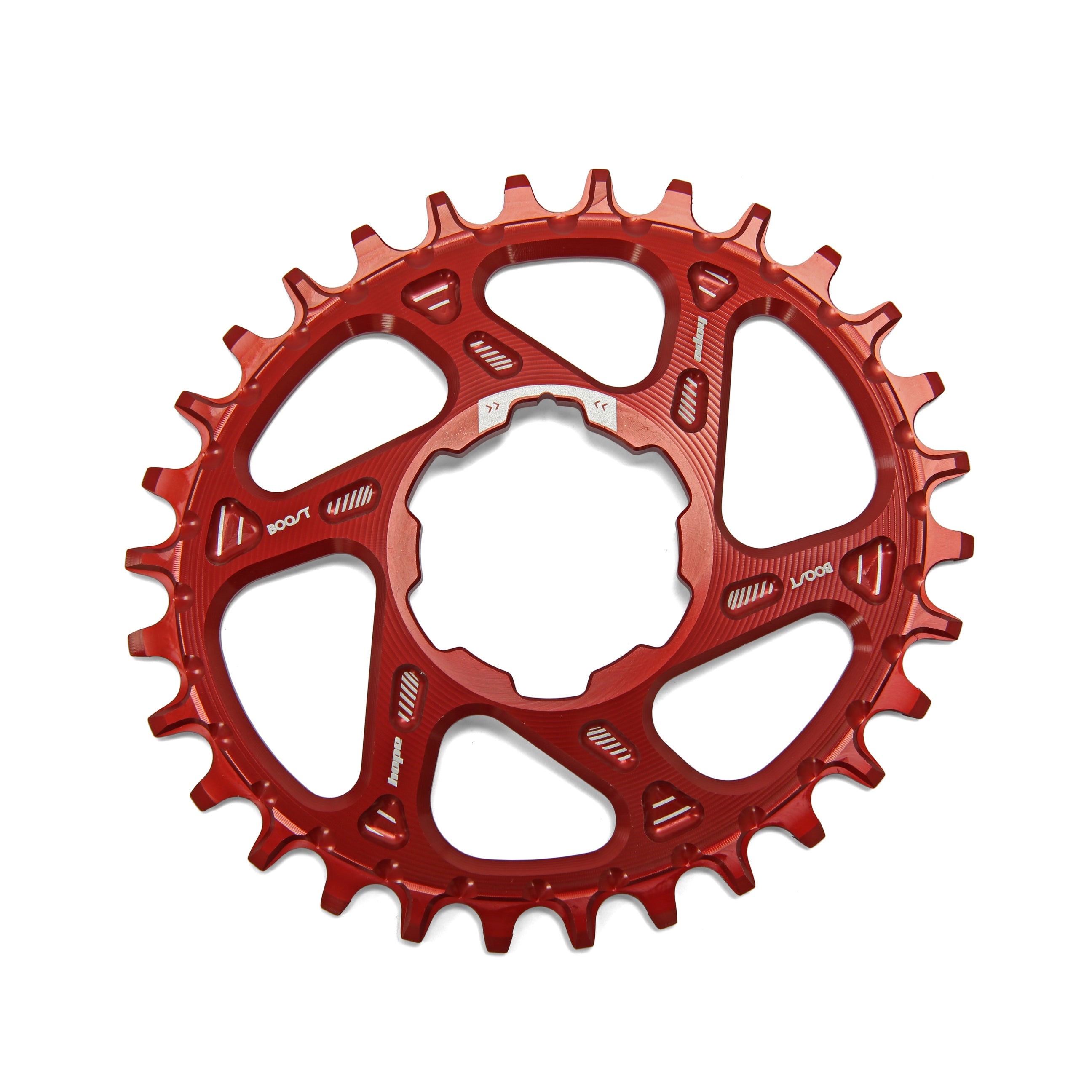 Hope Retainer Ring Spiderless Boost Chainring Red
