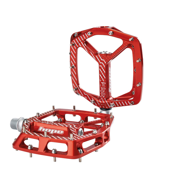 Hope F22 Flat Pedals Red Pair