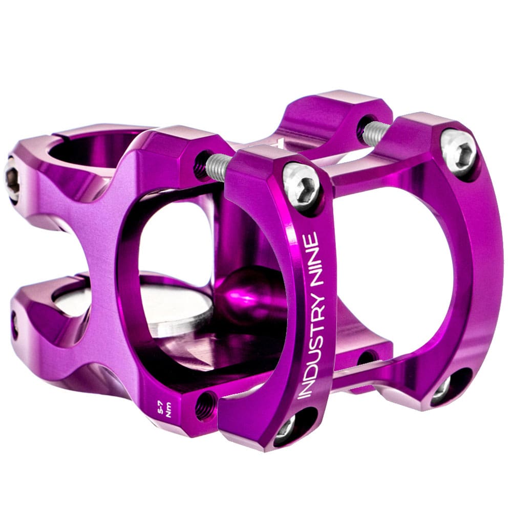 industry nine pedals Industry Nine A35 Mountain Stem 35mm / 8 deg / 40mm / Purple