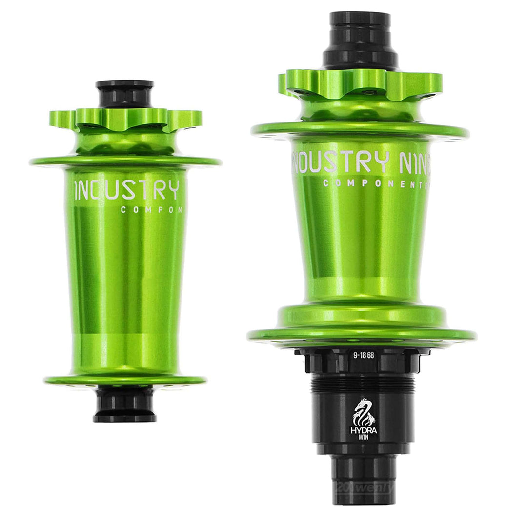 Industry Nine Hydra Classic Non Boost 6 Bolt Hubs Pair Lime