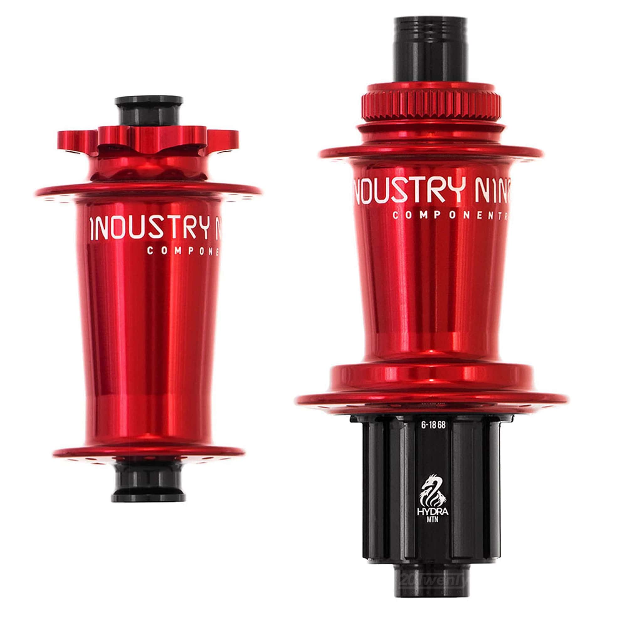 Industry Nine Hydra Classic Non Boost 6 Bolt Hubs Pair Red