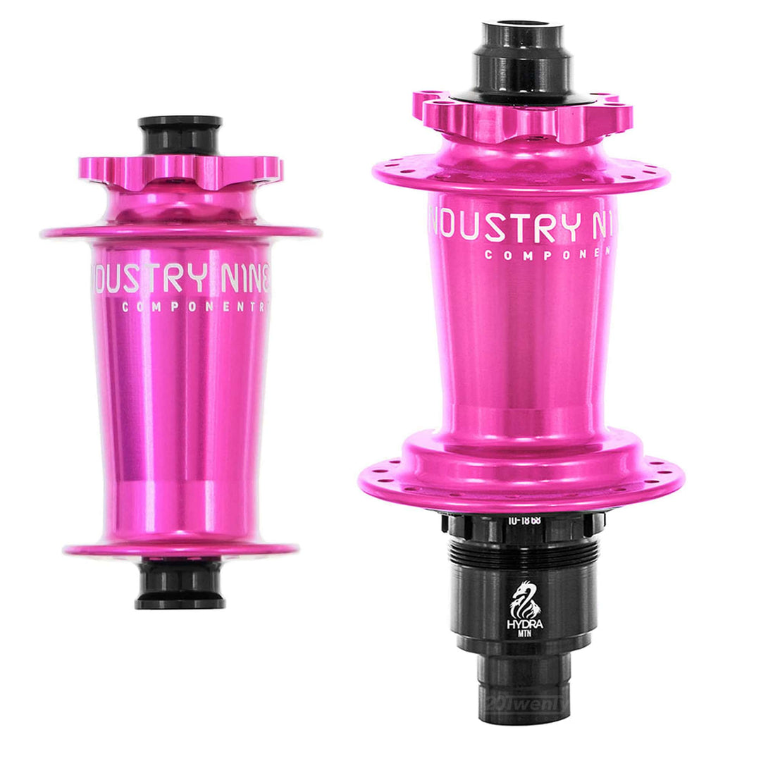 Industry 9 Hydra Classic Boost/SuperBoost 6 Bolt Hubs Pink Pair