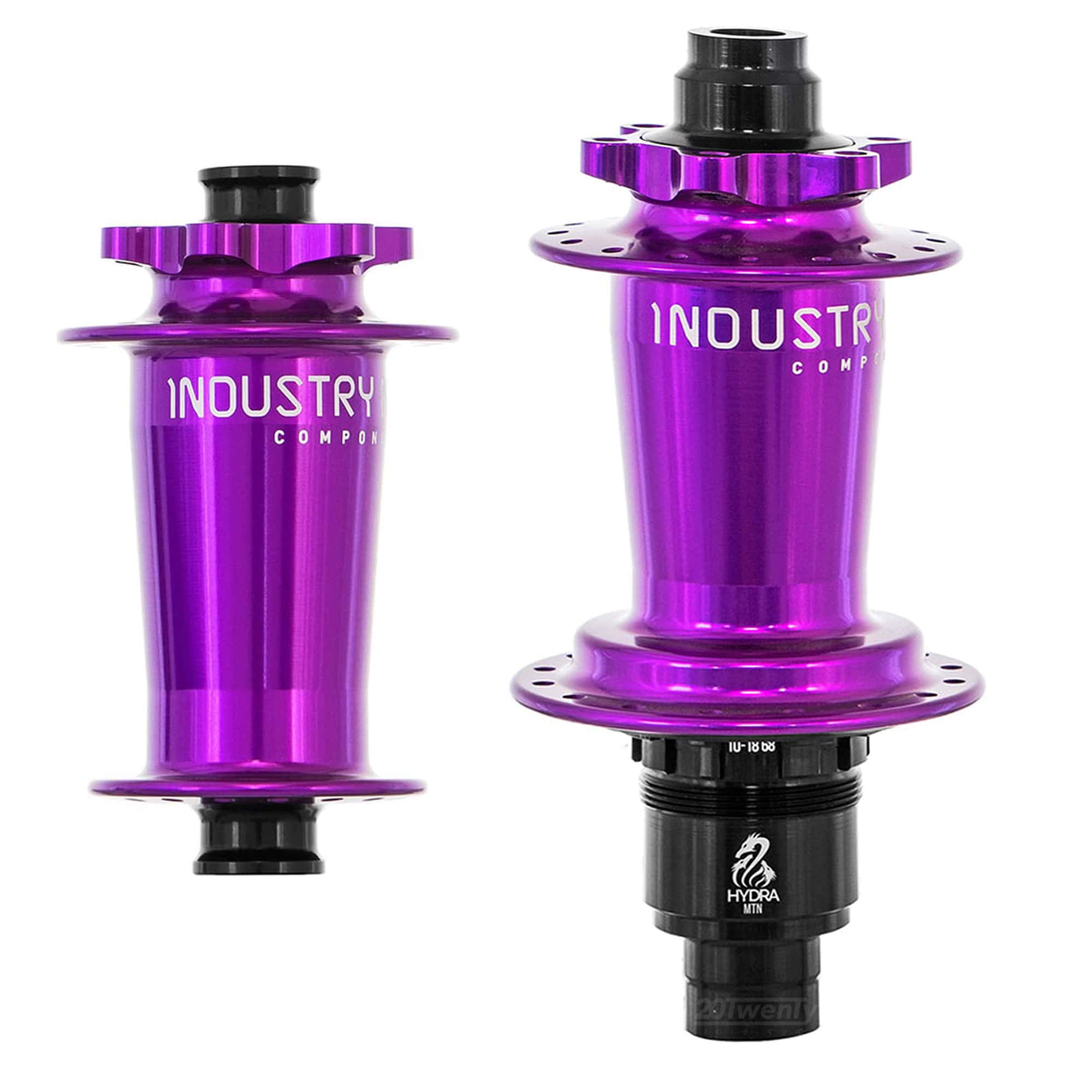 Industry 9 Hydra Classic Boost/SuperBoost 6 Bolt Hubs Purple Pair