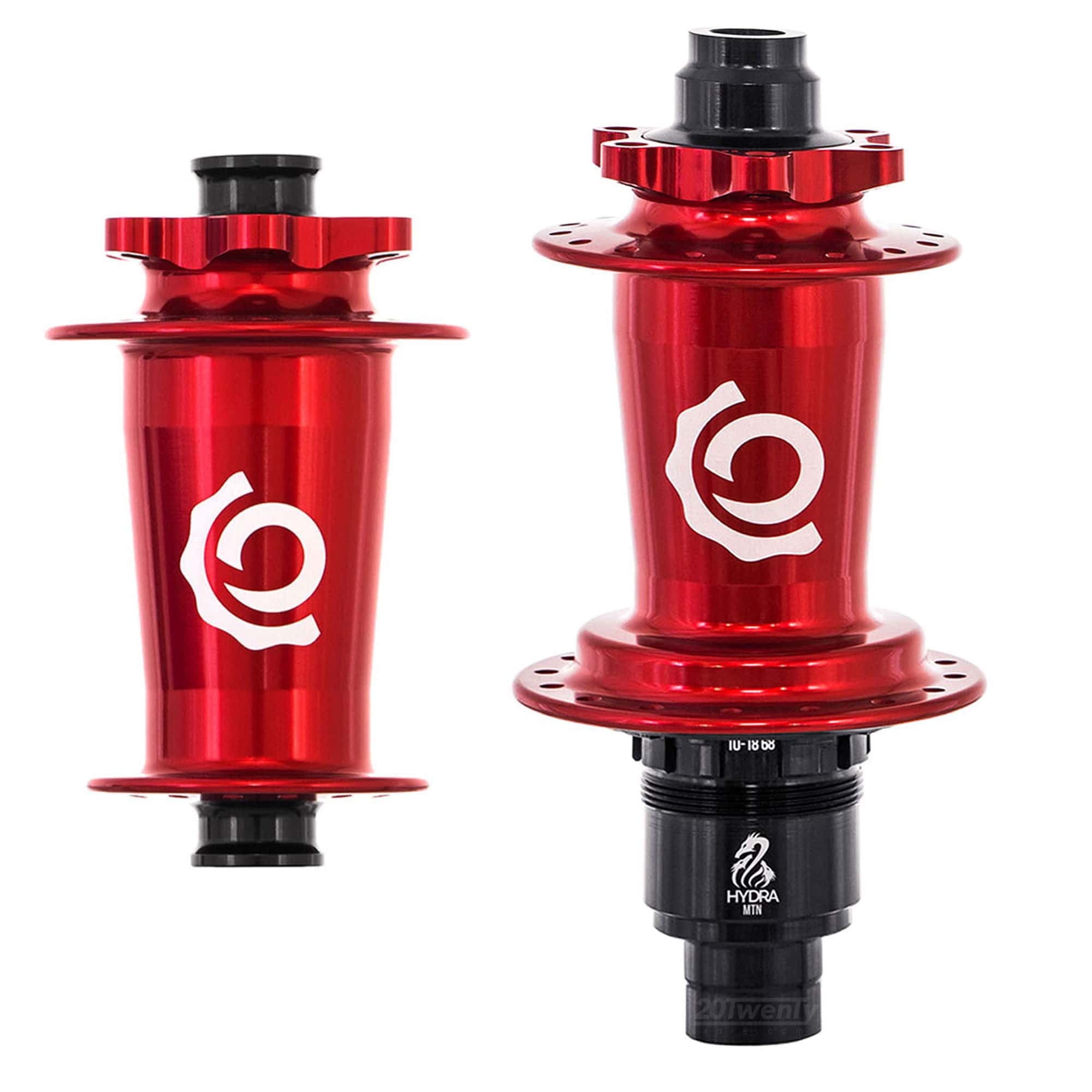 Industry 9 Hydra Classic Boost/SuperBoost 6 Bolt Hubs Red Pair