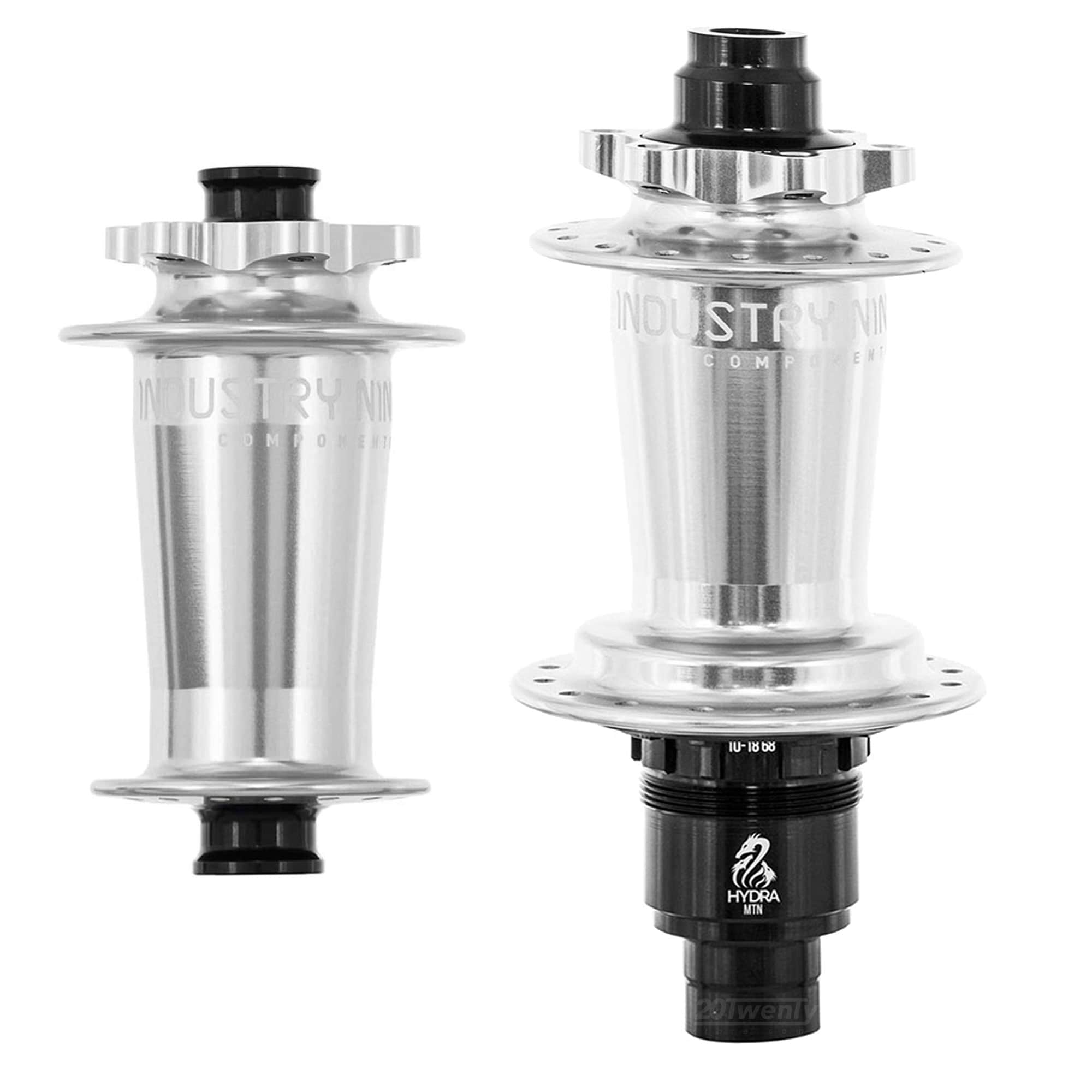 Industry 9 Hydra Classic Boost/SuperBoost 6 Bolt Hubs Silver Pair