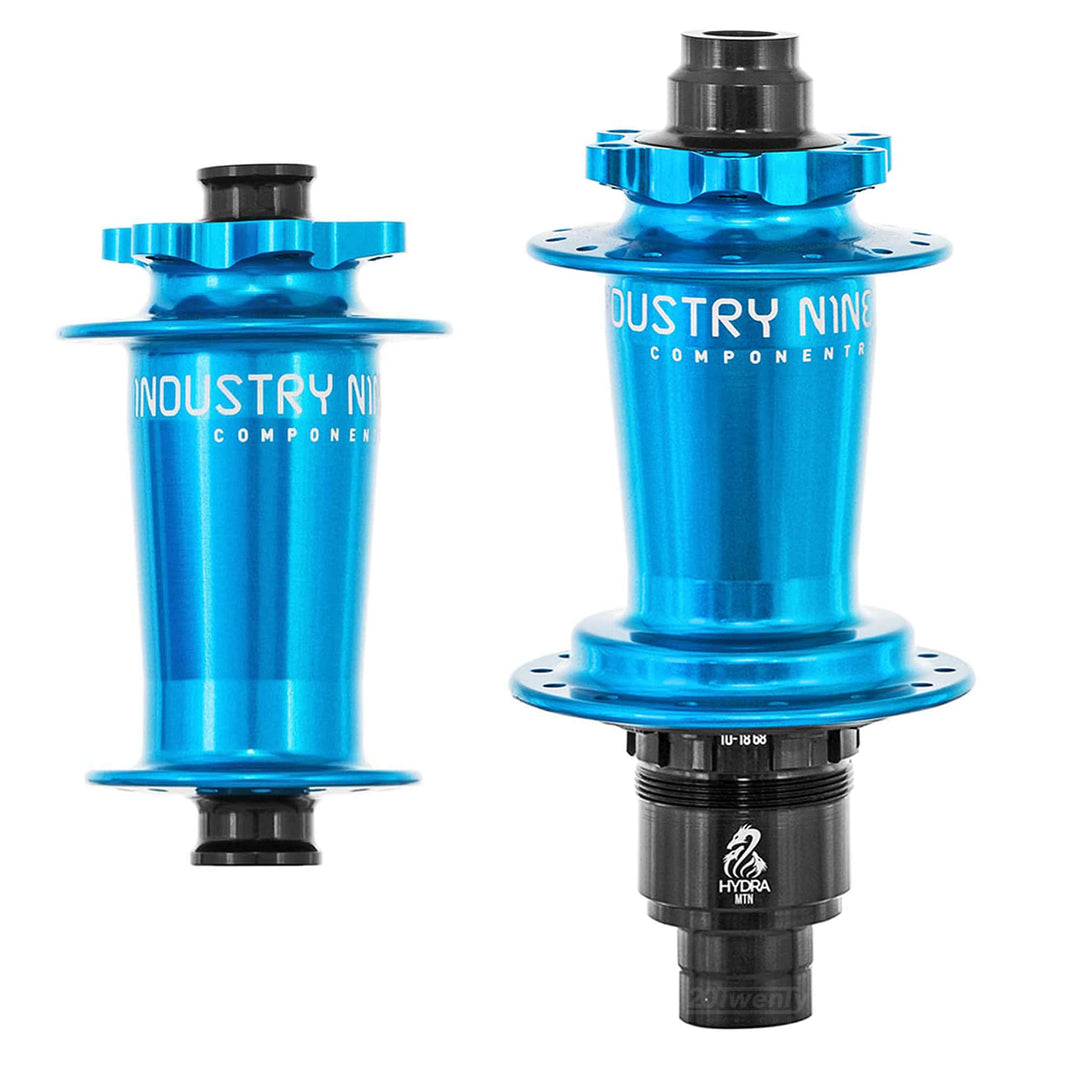 Industry 9 Hydra Classic Boost/SuperBoost 6 Bolt Hubs Turquoise Pair