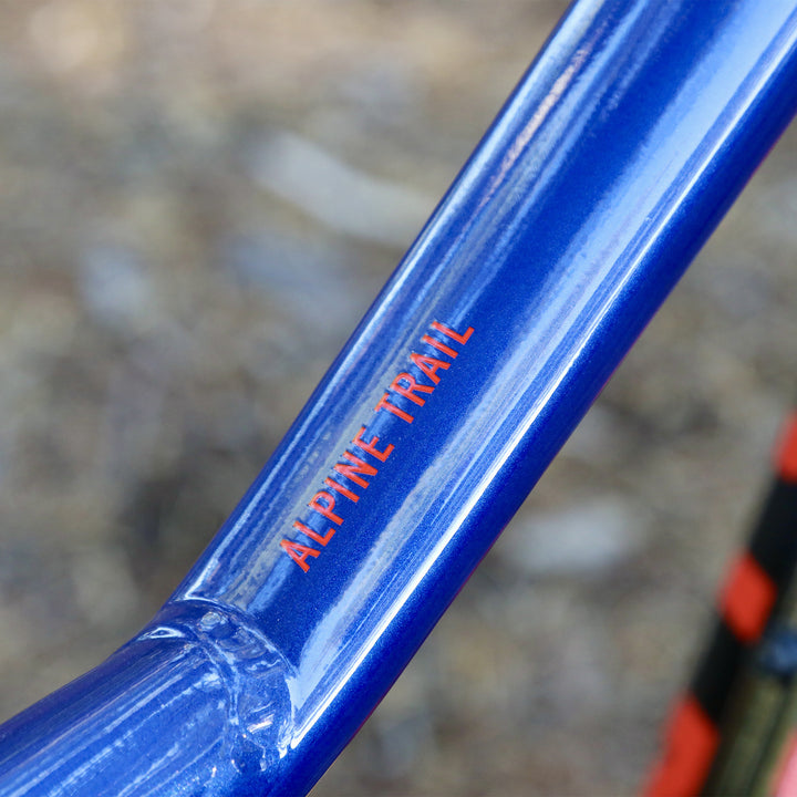 Marin Alpine Trail XR Blue Bike Top Tube