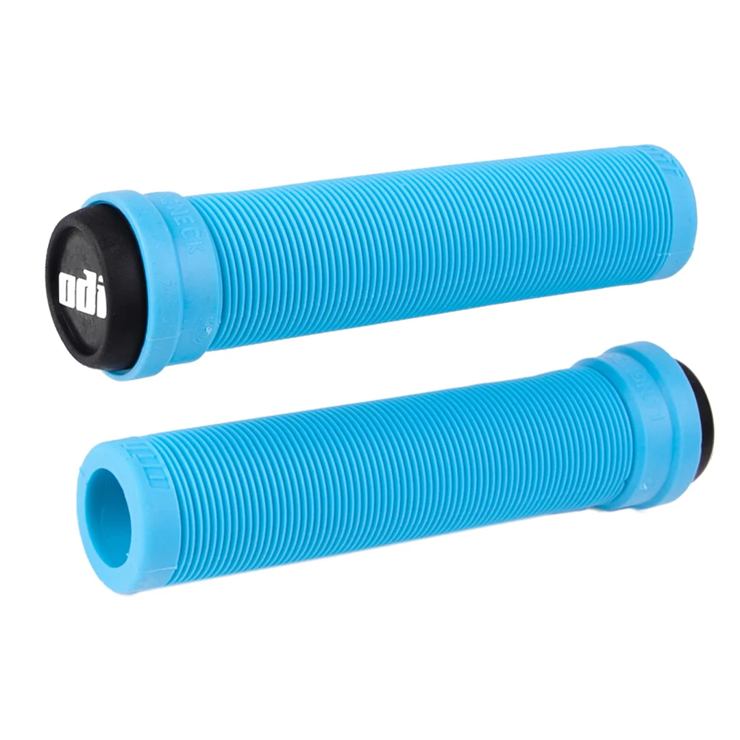 ODI Longneck Soft Flangeless Grips Turquoise