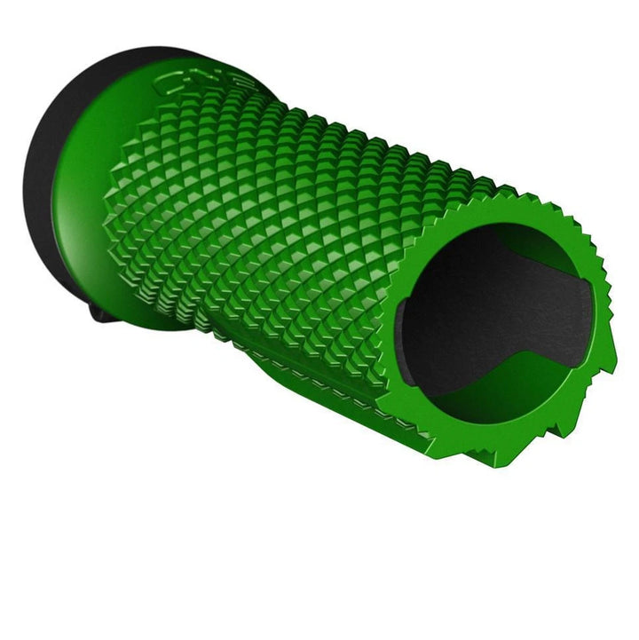 OneUp Up Components Lock On Grip Iso Section Saw Tooth Profile Grips Green