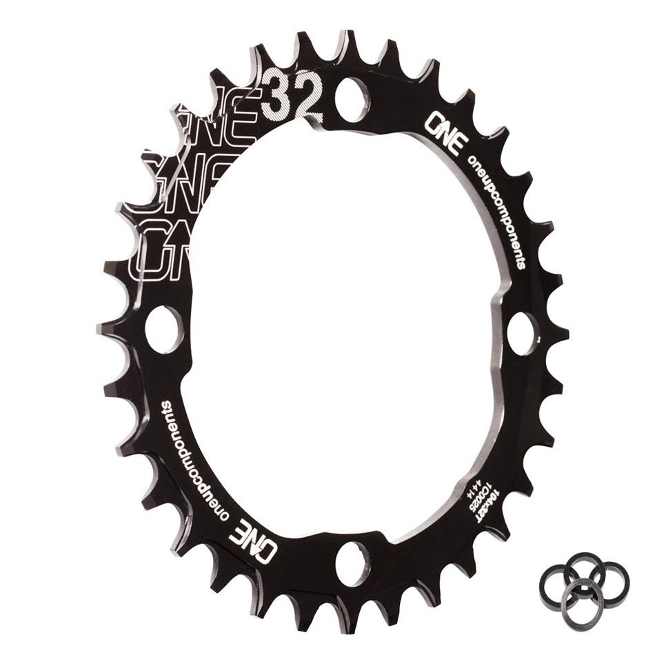 OneUp Components 32T 104Bcd Narrow Wide Chainring Black Chainrings Iso