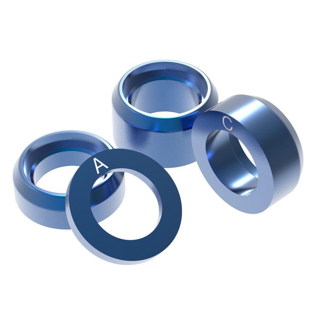 OneUp Components Axle R Shims Blue 1C0622