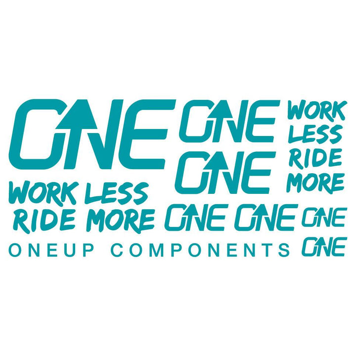 OneUp Components Decal Kit Turq