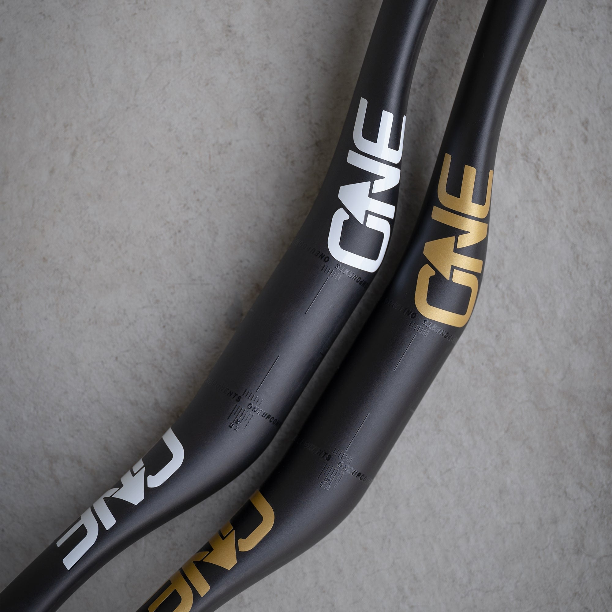 OneUp Components Carbon E-Bars Gold and White