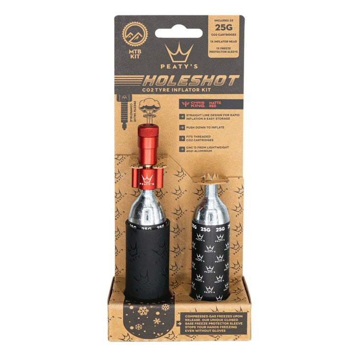 Peaty's Holeshot CO2 Inflater MTB Red