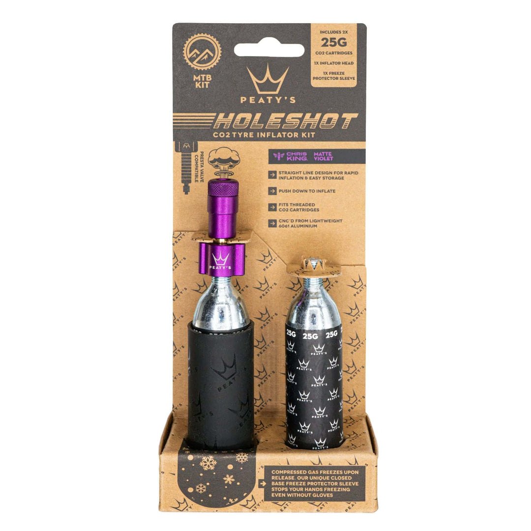 Peaty's Holeshot CO2 Inflater MTB Violet