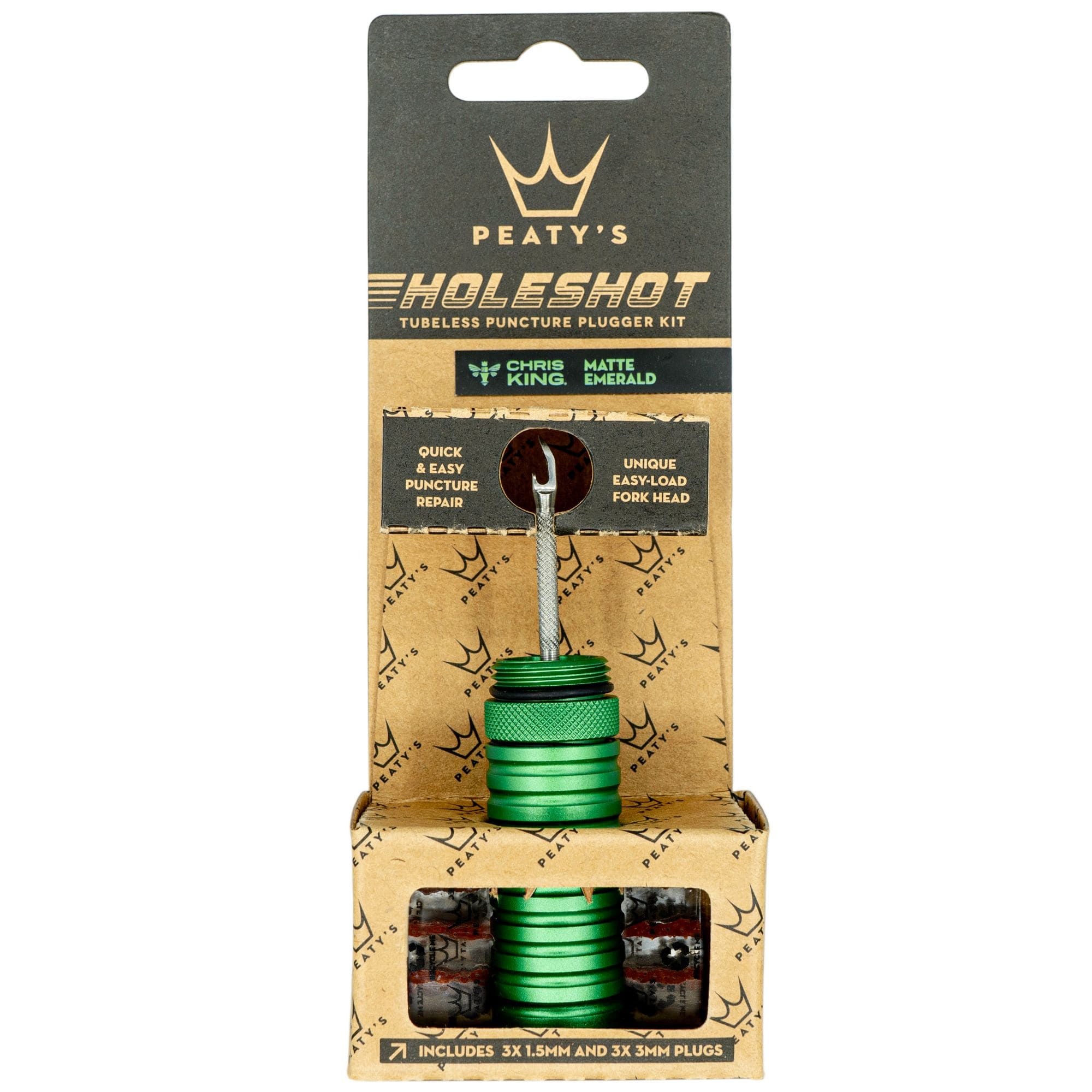 Peaty's Holeshot Tubeless Puncture Plugger Kit Emerald
