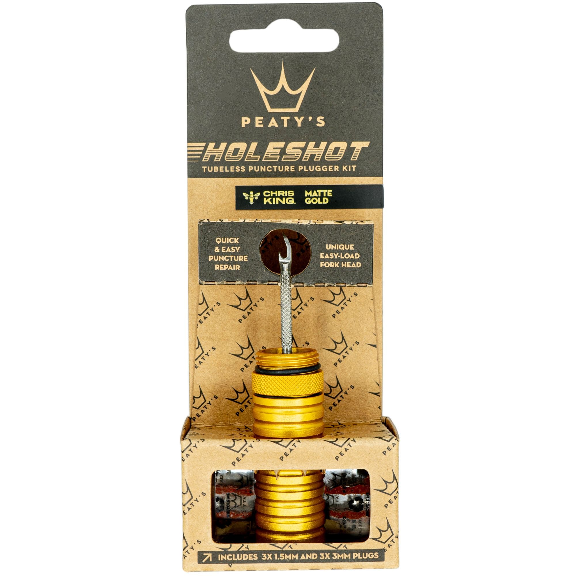 Peaty's Holeshot Tubeless Puncture Plugger Kit Gold