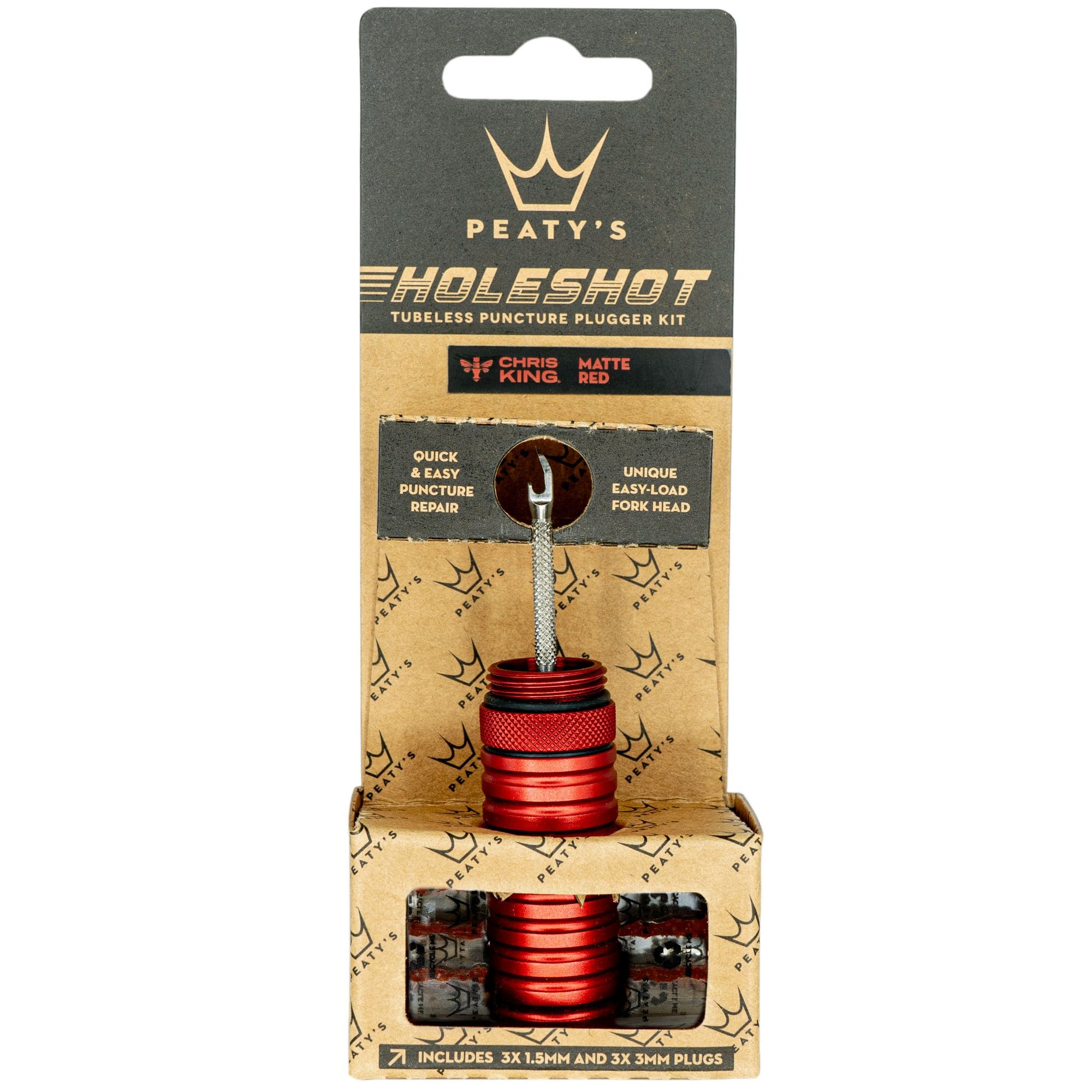 Peaty's Holeshot Tubeless Puncture Plugger Kit Red