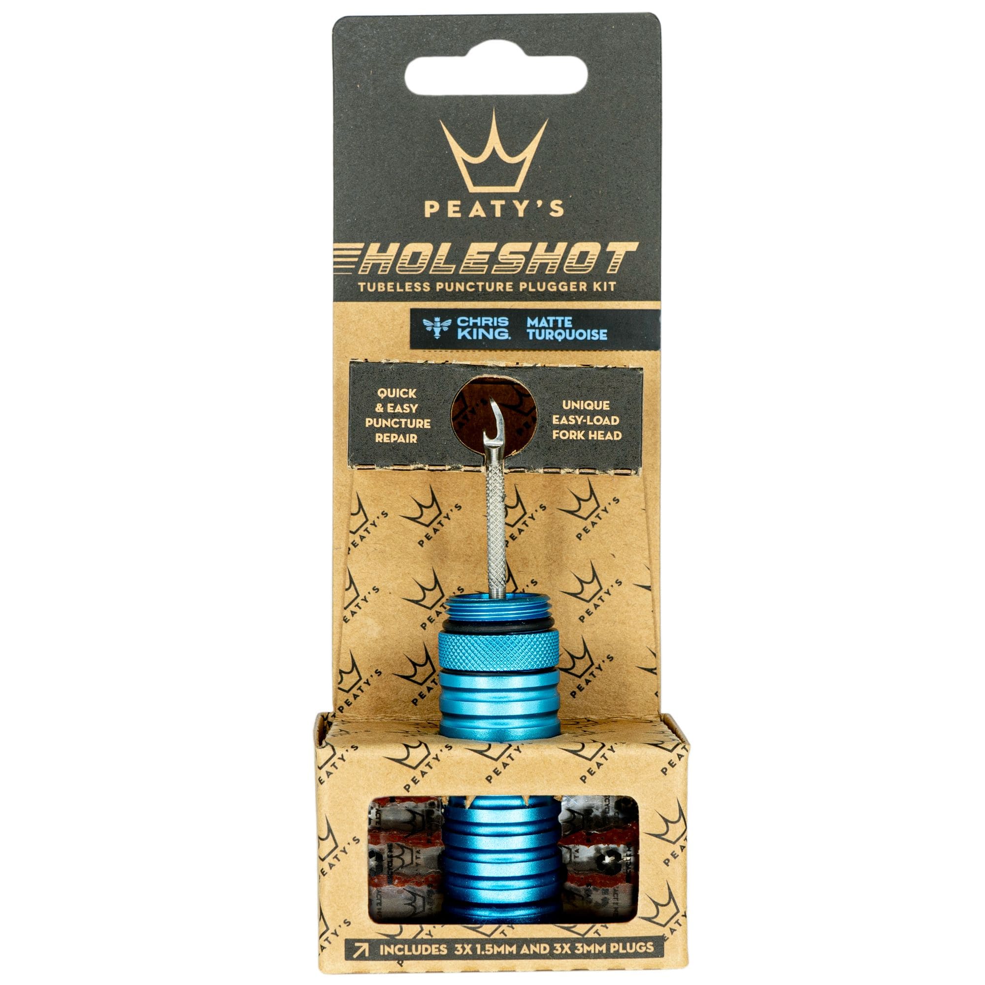 Peaty's Holeshot Tubeless Puncture Plugger Kit Turquoise